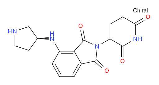 2-(2,6-dioxopiperidin-3-yl)-4-{[(3R)-pyrrolidin-3-yl]amino}-2,3-dihydro-1H-isoindole-1,3-dione