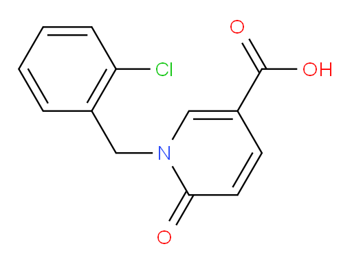 1-[(2-chlorophenyl)methyl]-6-oxo-1,6-dihydropyridine-3-carboxylic acid