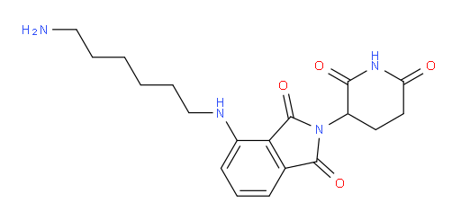 4-[(6-aminohexyl)amino]-2-(2,6-dioxopiperidin-3-yl)-2,3-dihydro-1H-isoindole-1,3-dione