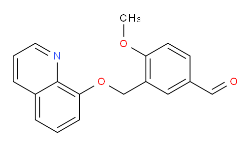 4-methoxy-3-[(quinolin-8-yloxy)methyl]benzaldehyde
