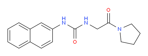 1-(naphthalen-2-yl)-3-[2-oxo-2-(pyrrolidin-1-yl)ethyl]urea