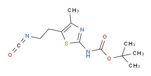 tert-butyl N-[5-(2-isocyanatoethyl)-4-methyl-1,3-thiazol-2-yl]carbamate