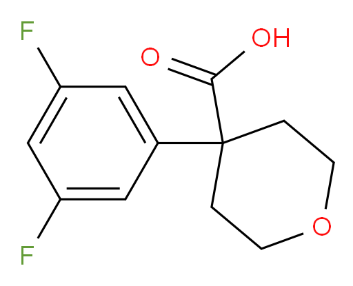 4-(3,5-difluorophenyl)oxane-4-carboxylic acid