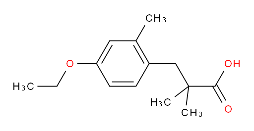 3-(4-ethoxy-2-methylphenyl)-2,2-dimethylpropanoic acid