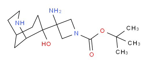 tert-butyl 3-amino-3-{8-hydroxy-2-azabicyclo[3.3.1]nonan-8-yl}azetidine-1-carboxylate