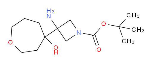 tert-butyl 3-amino-3-(4-hydroxyoxepan-4-yl)azetidine-1-carboxylate