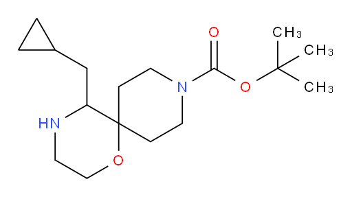 tert-butyl 5-(cyclopropylmethyl)-1-oxa-4,9-diazaspiro[5.5]undecane-9-carboxylate