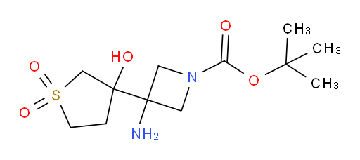 tert-butyl 3-amino-3-(3-hydroxy-1,1-dioxo-1lambda6-thiolan-3-yl)azetidine-1-carboxylate
