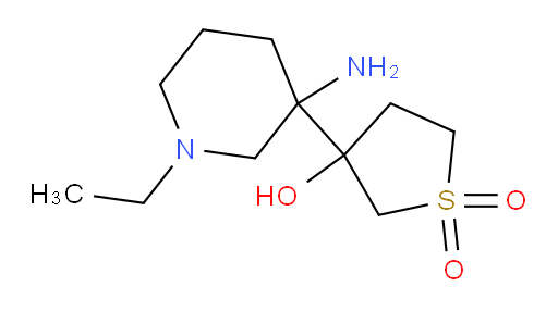 3-(3-amino-1-ethylpiperidin-3-yl)-3-hydroxy-1lambda6-thiolane-1,1-dione