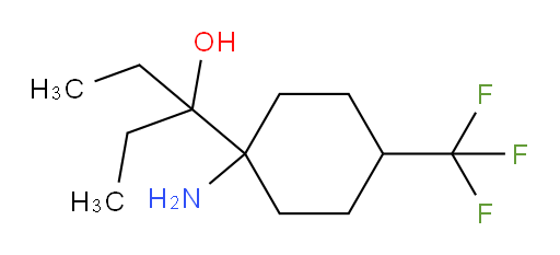 3-[1-amino-4-(trifluoromethyl)cyclohexyl]pentan-3-ol