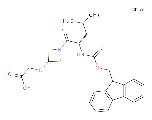 2-({1-[(2S)-2-({[(9H-fluoren-9-yl)methoxy]carbonyl}amino)-4-methylpentanoyl]azetidin-3-yl}oxy)acetic acid