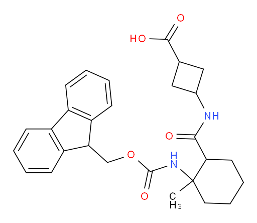 3-[2-({[(9H-fluoren-9-yl)methoxy]carbonyl}amino)-2-methylcyclohexaneamido]cyclobutane-1-carboxylic acid