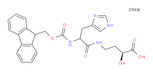 (2S)-4-[2-({[(9H-fluoren-9-yl)methoxy]carbonyl}amino)-3-(1H-imidazol-4-yl)propanamido]-2-hydroxybutanoic acid