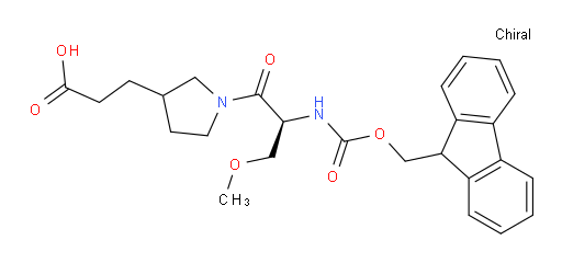 3-{1-[(2S)-2-({[(9H-fluoren-9-yl)methoxy]carbonyl}amino)-3-methoxypropanoyl]pyrrolidin-3-yl}propanoic acid