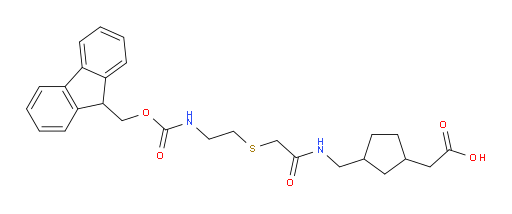 2-{3-[(2-{[2-({[(9H-fluoren-9-yl)methoxy]carbonyl}amino)ethyl]sulfanyl}acetamido)methyl]cyclopentyl}acetic acid