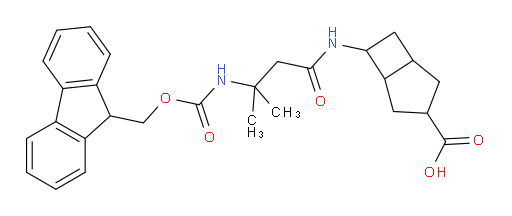 6-[3-({[(9H-fluoren-9-yl)methoxy]carbonyl}amino)-3-methylbutanamido]bicyclo[3.2.0]heptane-3-carboxylic acid