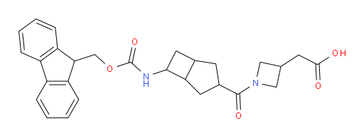 2-{1-[6-({[(9H-fluoren-9-yl)methoxy]carbonyl}amino)bicyclo[3.2.0]heptane-3-carbonyl]azetidin-3-yl}acetic acid
