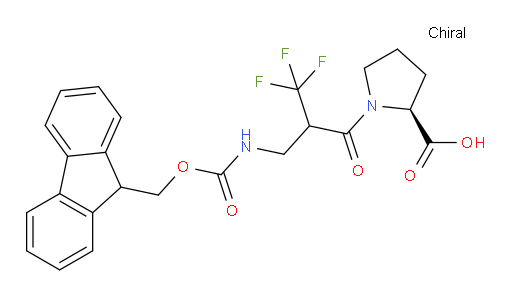 (2S)-1-{2-[({[(9H-fluoren-9-yl)methoxy]carbonyl}amino)methyl]-3,3,3-trifluoropropanoyl}pyrrolidine-2-carboxylic acid