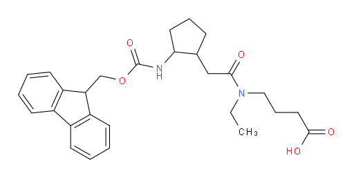 4-{N-ethyl-2-[2-({[(9H-fluoren-9-yl)methoxy]carbonyl}amino)cyclopentyl]acetamido}butanoic acid