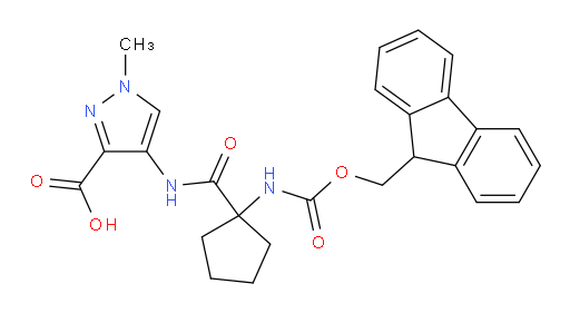 4-[1-({[(9H-fluoren-9-yl)methoxy]carbonyl}amino)cyclopentaneamido]-1-methyl-1H-pyrazole-3-carboxylic acid