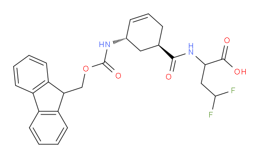rac-2-{[(1R,5S)-5-({[(9H-fluoren-9-yl)methoxy]carbonyl}amino)cyclohex-3-en-1-yl]formamido}-4,4-difluorobutanoic acid