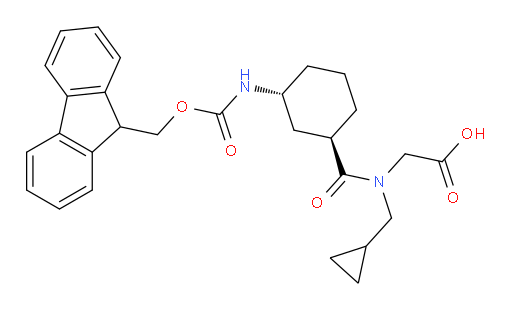 rac-2-[N-(cyclopropylmethyl)-1-[(1R,3R)-3-({[(9H-fluoren-9-yl)methoxy]carbonyl}amino)cyclohexyl]formamido]acetic acid
