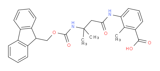 3-[3-({[(9H-fluoren-9-yl)methoxy]carbonyl}amino)-3-methylbutanamido]-2-methylbenzoic acid