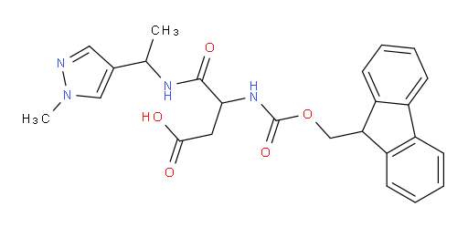 3-({[(9H-fluoren-9-yl)methoxy]carbonyl}amino)-3-{[1-(1-methyl-1H-pyrazol-4-yl)ethyl]carbamoyl}propanoic acid