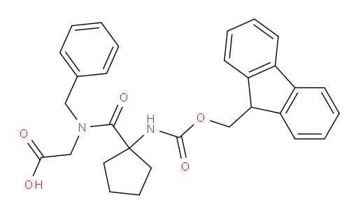 2-{N-benzyl-1-[1-({[(9H-fluoren-9-yl)methoxy]carbonyl}amino)cyclopentyl]formamido}acetic acid