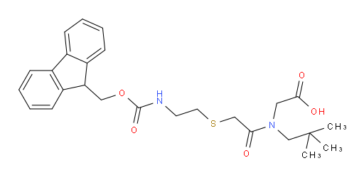 2-[N-(2,2-dimethylpropyl)-2-{[2-({[(9H-fluoren-9-yl)methoxy]carbonyl}amino)ethyl]sulfanyl}acetamido]acetic acid
