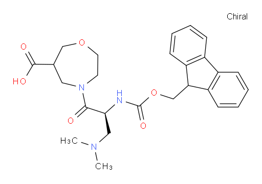 4-[(2S)-3-(dimethylamino)-2-({[(9H-fluoren-9-yl)methoxy]carbonyl}amino)propanoyl]-1,4-oxazepane-6-carboxylic acid