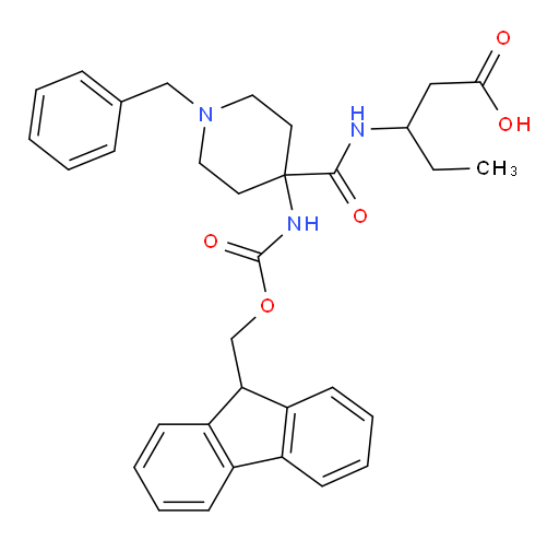 3-{[1-benzyl-4-({[(9H-fluoren-9-yl)methoxy]carbonyl}amino)piperidin-4-yl]formamido}pentanoic acid