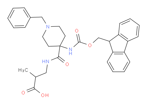 3-{[1-benzyl-4-({[(9H-fluoren-9-yl)methoxy]carbonyl}amino)piperidin-4-yl]formamido}-2-methylpropanoic acid