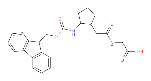 2-{2-[2-({[(9H-fluoren-9-yl)methoxy]carbonyl}amino)cyclopentyl]acetamido}acetic acid