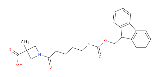 1-[5-({[(9H-fluoren-9-yl)methoxy]carbonyl}amino)pentanoyl]-3-methylazetidine-3-carboxylic acid