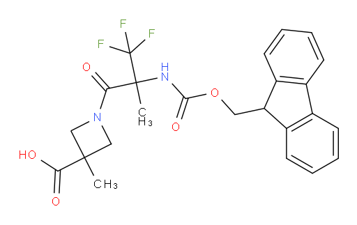 1-[2-({[(9H-fluoren-9-yl)methoxy]carbonyl}amino)-3,3,3-trifluoro-2-methylpropanoyl]-3-methylazetidine-3-carboxylic acid