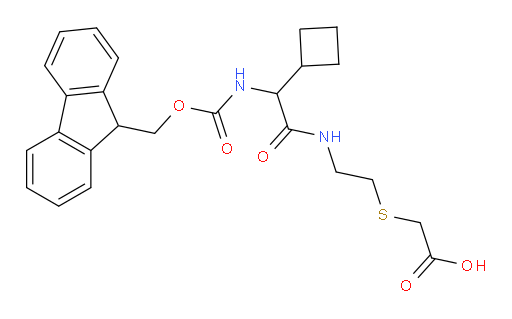 2-({2-[2-cyclobutyl-2-({[(9H-fluoren-9-yl)methoxy]carbonyl}amino)acetamido]ethyl}sulfanyl)acetic acid