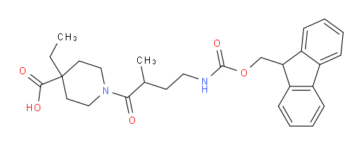 4-ethyl-1-[4-({[(9H-fluoren-9-yl)methoxy]carbonyl}amino)-2-methylbutanoyl]piperidine-4-carboxylic acid