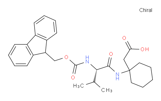 2-{1-[(2S)-2-({[(9H-fluoren-9-yl)methoxy]carbonyl}amino)-3-methylbutanamido]cyclohexyl}acetic acid