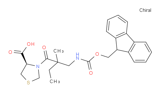 (4R)-3-{2-[({[(9H-fluoren-9-yl)methoxy]carbonyl}amino)methyl]-2-methylbutanoyl}-1,3-thiazolidine-4-carboxylic acid