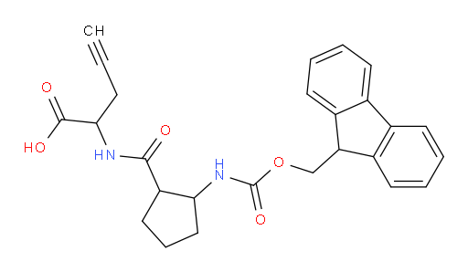 2-{[2-({[(9H-fluoren-9-yl)methoxy]carbonyl}amino)cyclopentyl]formamido}pent-4-ynoic acid