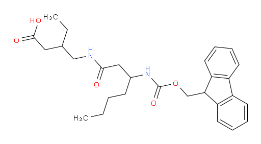 3-{[3-({[(9H-fluoren-9-yl)methoxy]carbonyl}amino)heptanamido]methyl}pentanoic acid