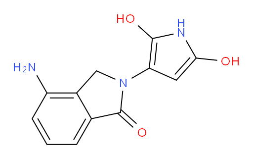4-amino-2-(2,5-dihydroxy-1H-pyrrol-3-yl)-2,3-dihydro-1H-isoindol-1-one