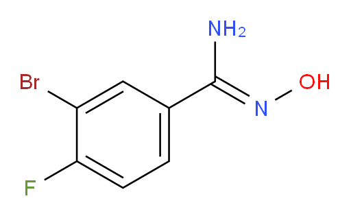 3-bromo-4-fluoro-N'-hydroxybenzene-1-carboximidamide