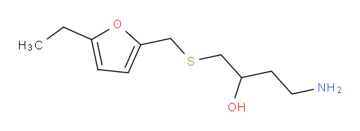 4-amino-1-{[(5-ethylfuran-2-yl)methyl]sulfanyl}butan-2-ol