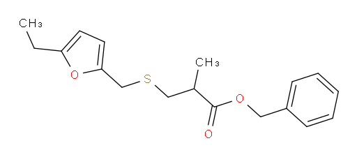 benzyl 3-{[(5-ethylfuran-2-yl)methyl]sulfanyl}-2-methylpropanoate