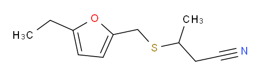 3-{[(5-ethylfuran-2-yl)methyl]sulfanyl}butanenitrile