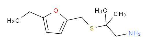 2-{[(5-ethylfuran-2-yl)methyl]sulfanyl}-2-methylpropan-1-amine
