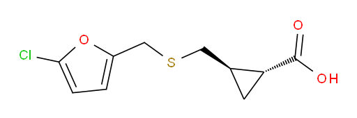 rac-(1R,2R)-2-({[(5-chlorofuran-2-yl)methyl]sulfanyl}methyl)cyclopropane-1-carboxylic acid