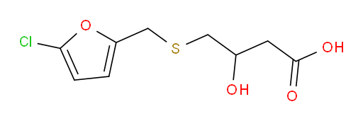 4-{[(5-chlorofuran-2-yl)methyl]sulfanyl}-3-hydroxybutanoic acid